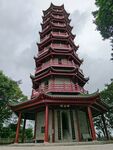 中式多層寶塔建筑景觀