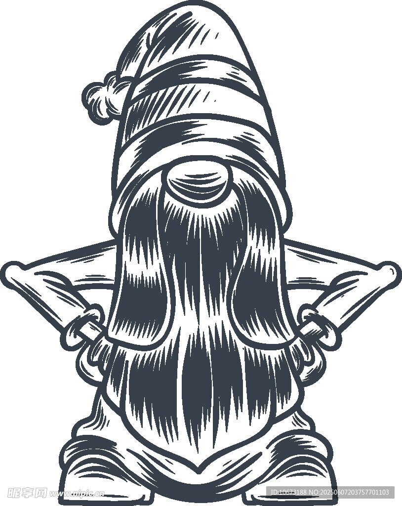 矮人形象插畫