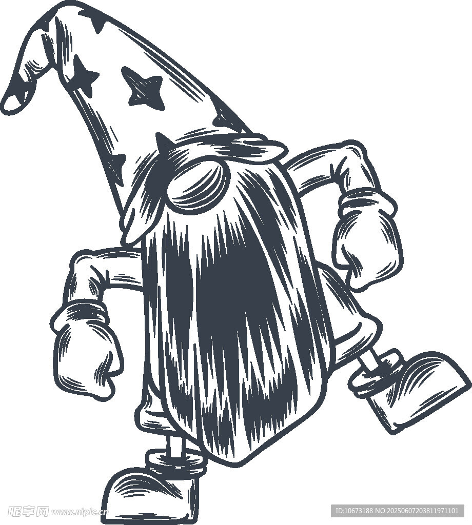 小矮人插畫形象