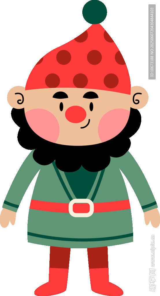 可愛卡通圣誕老人形象