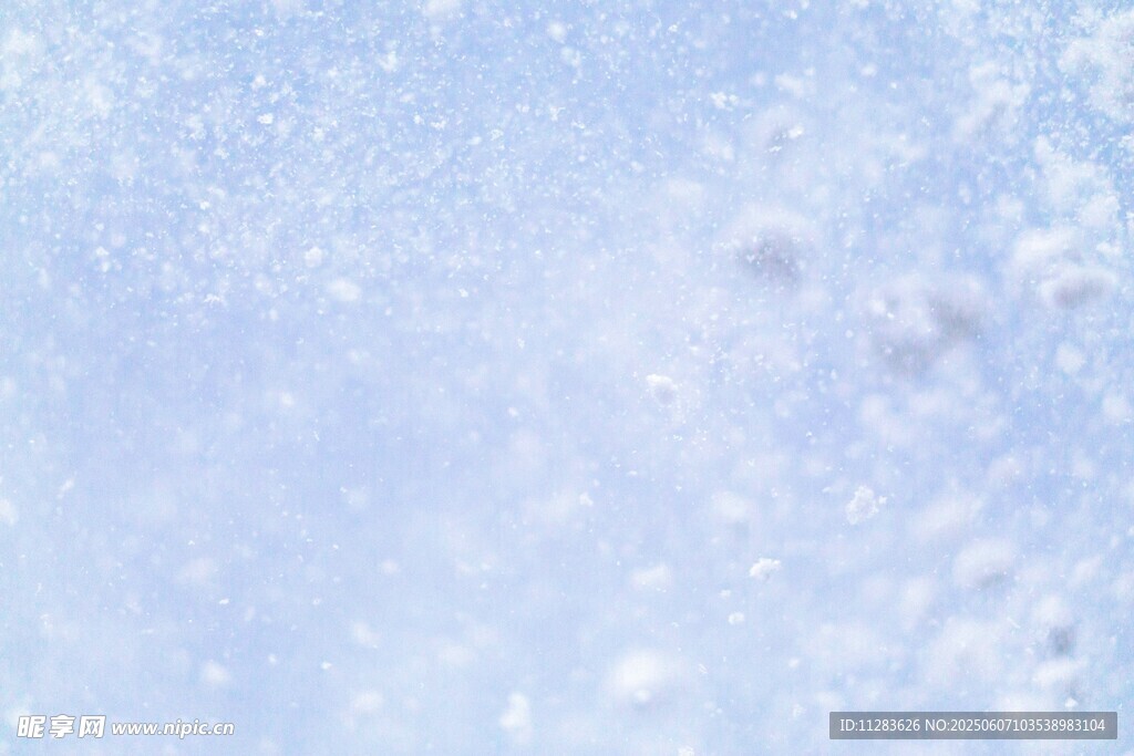 夢幻藍色雪花背景圖