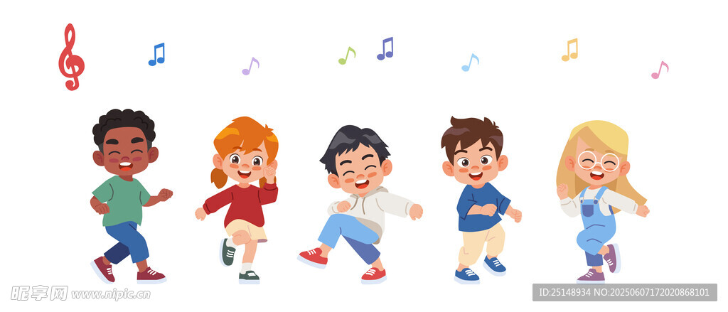 卡通兒童插圖