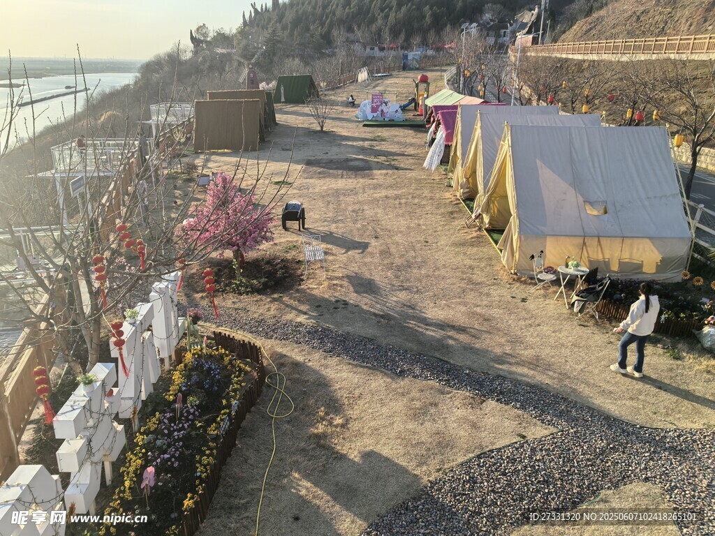 戶外露營營地美麗景致