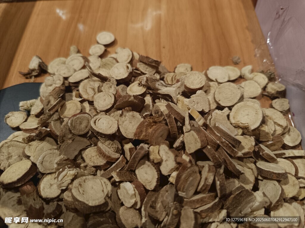 甘草切片干貨展示