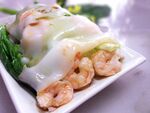 蝦仁腸粉美食特寫