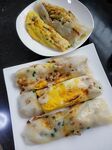 美味早餐腸粉與煎蛋