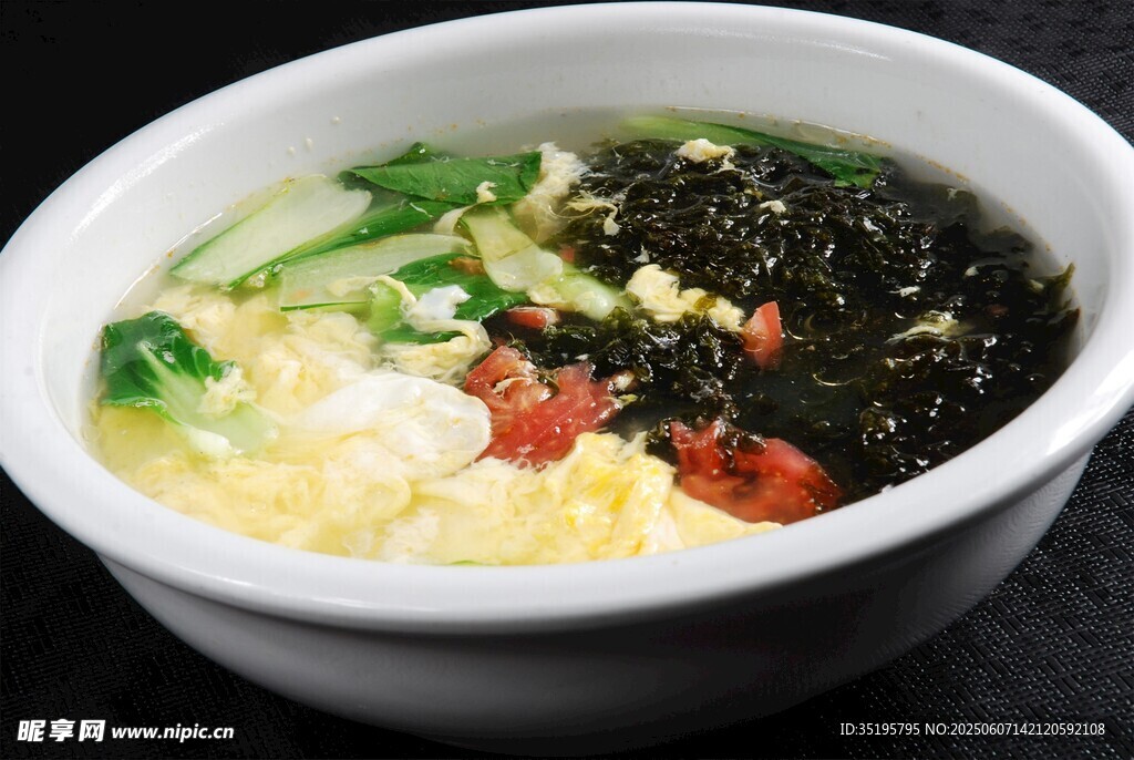 美味紫菜蛋花湯一碗