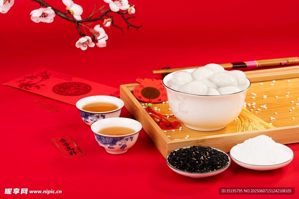 中式傳統糕點制作素材