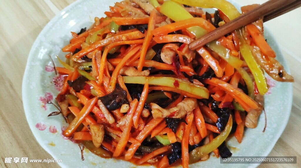 美味胡蘿卜絲炒菜