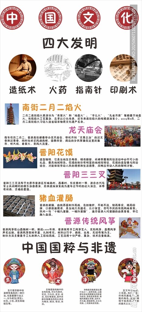 四大發(fā)明和中國國粹插畫