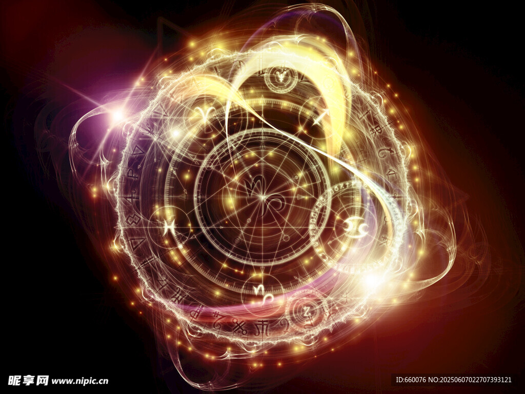 炫彩夢(mèng)幻發(fā)光幾何圖案