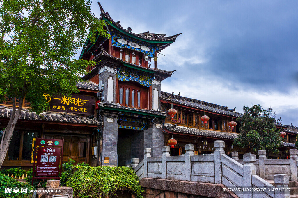 中式古建樓閣風(fēng)景