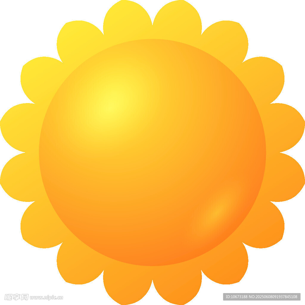 可愛(ài)黃色太陽(yáng)花圖標(biāo)
