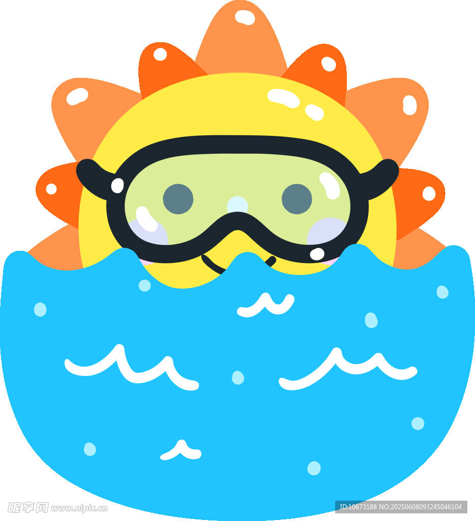 潛水小恐龍在藍色水域