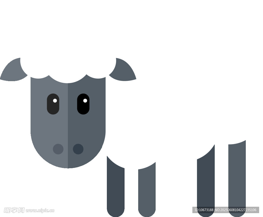簡(jiǎn)約風(fēng)格卡通羊形象