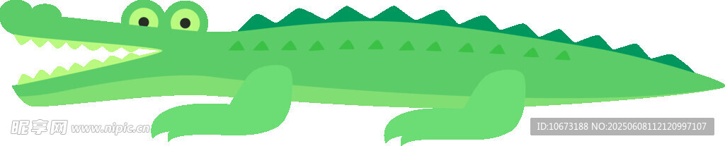 可愛(ài)卡通鱷魚(yú)形象