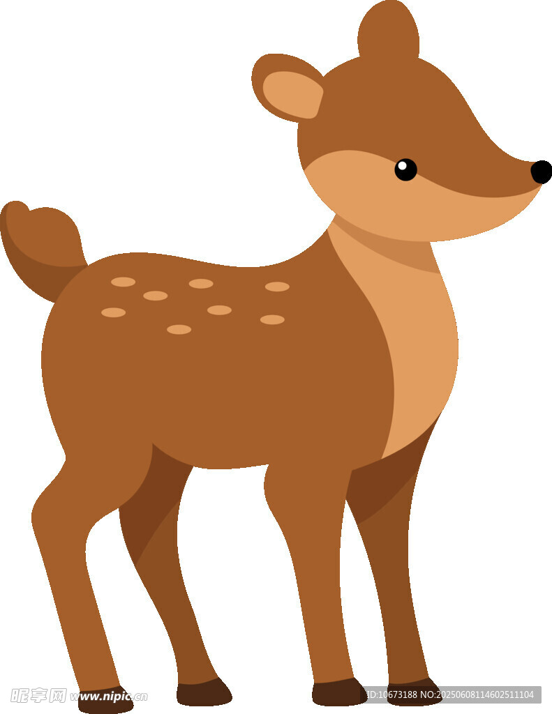 可愛小鹿插畫