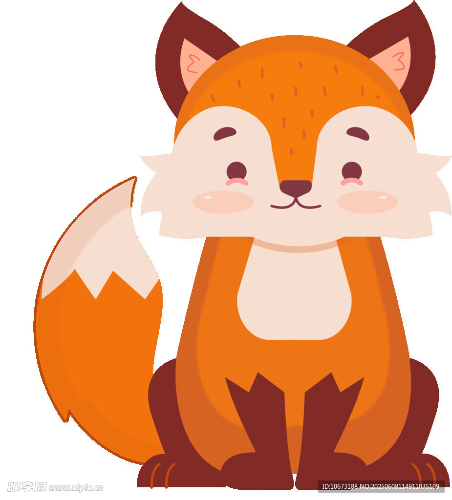 可愛小狐貍插畫