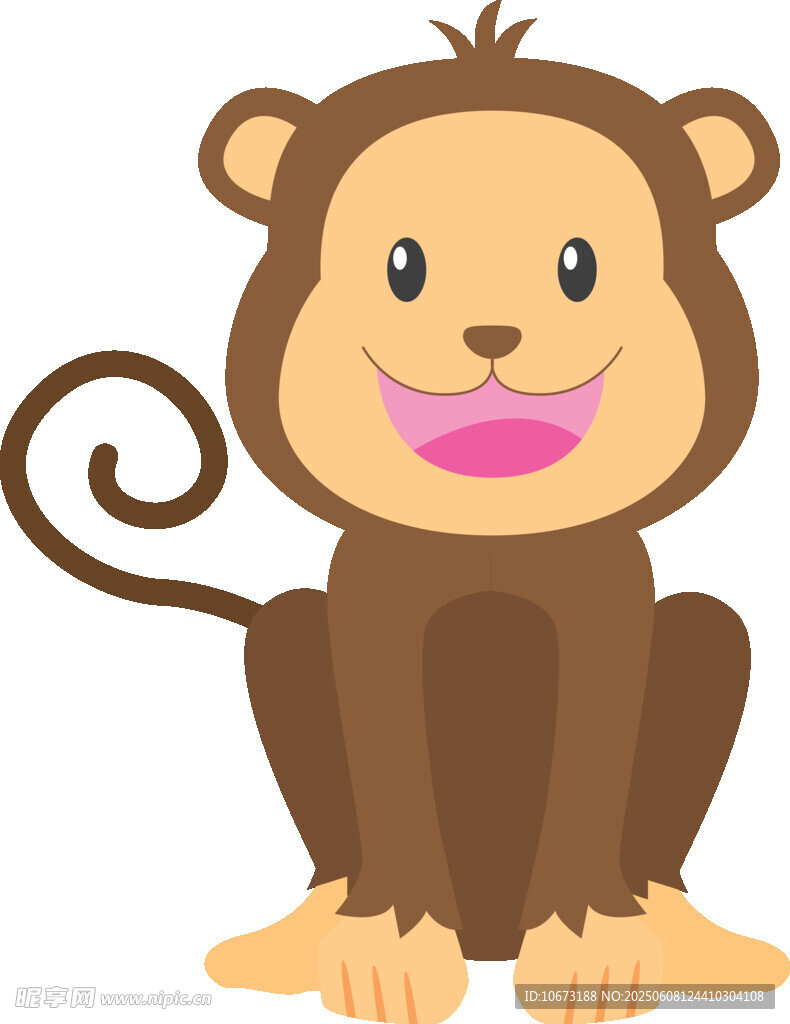 可愛(ài)小猴子卡通形象