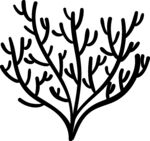 簡約樹枝圖案設計元素