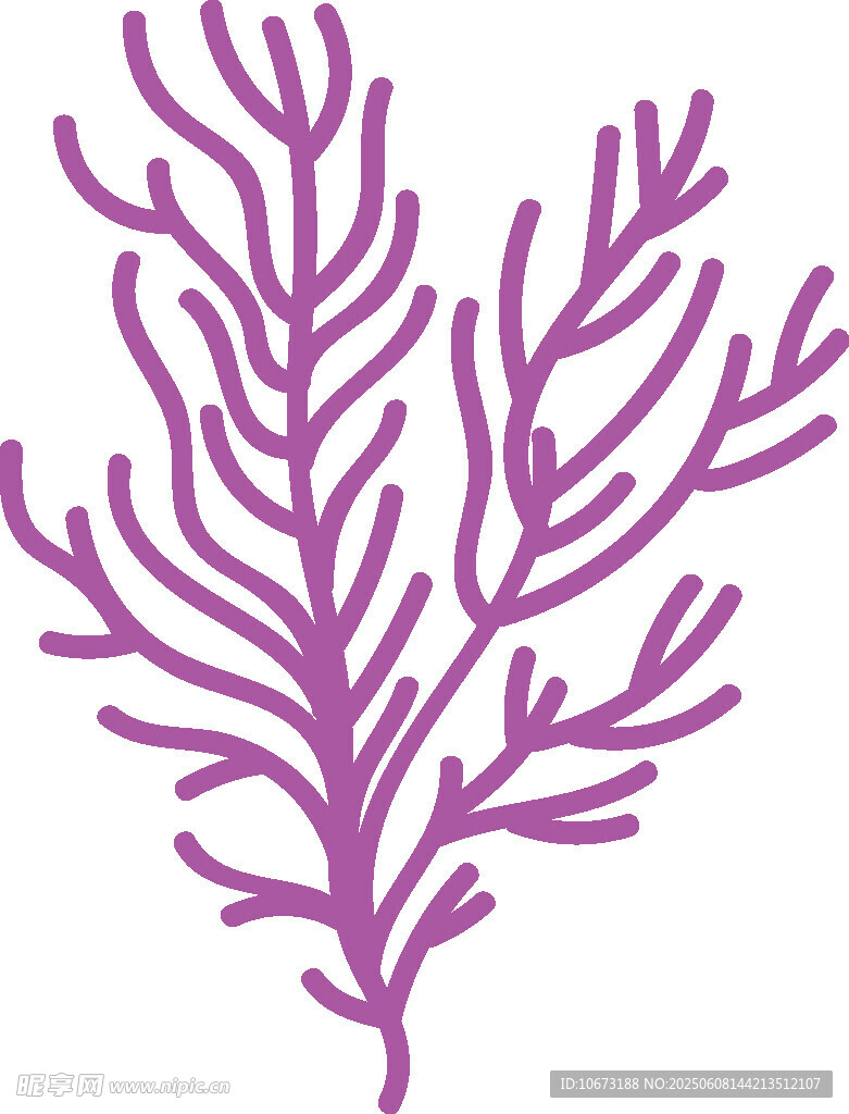紫色海草圖案