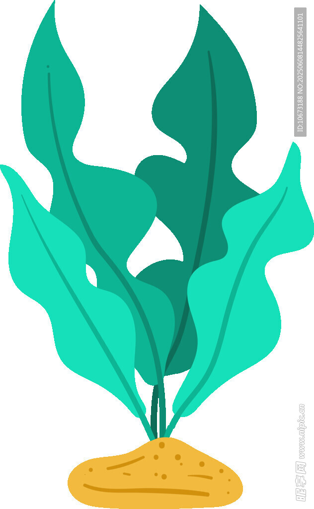 綠色植物插畫