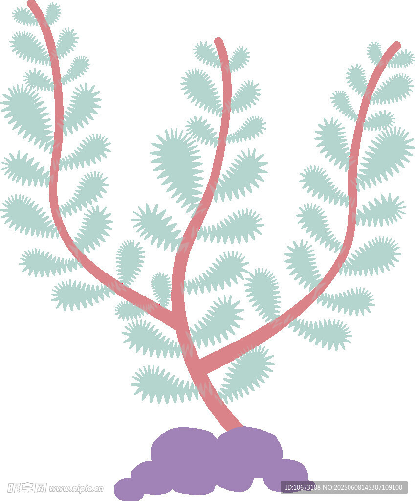 簡約風植物插畫