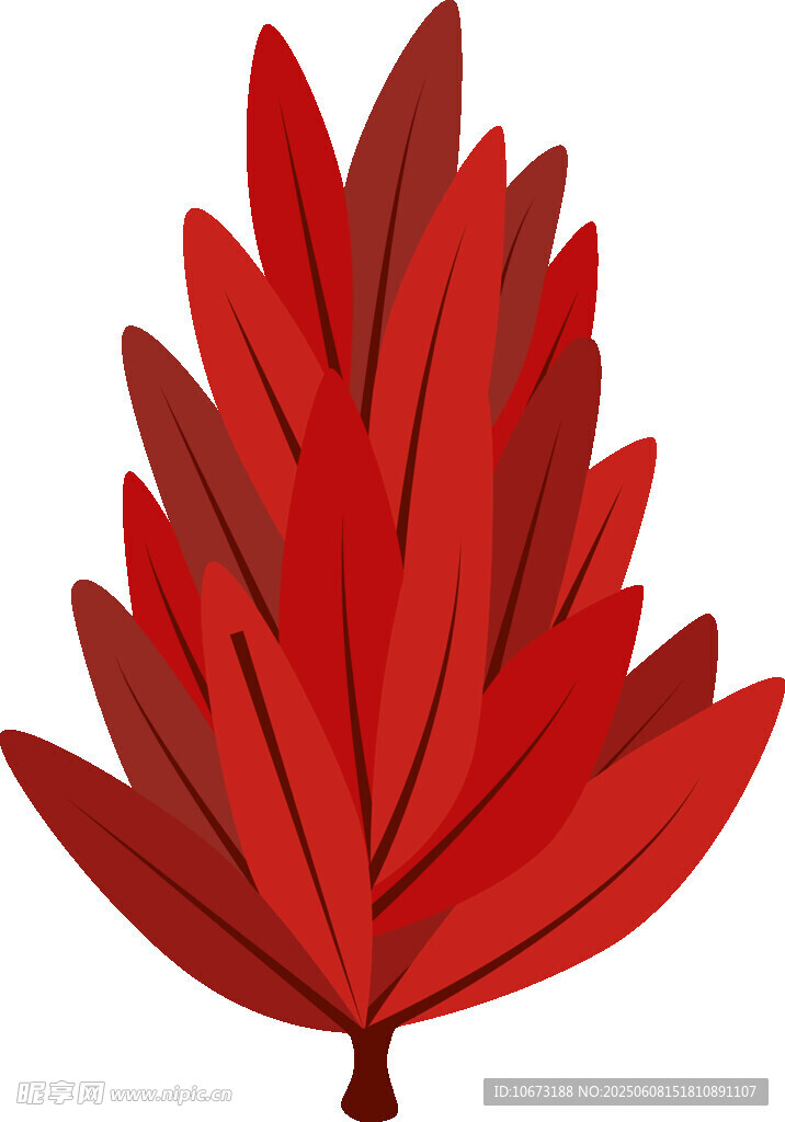 紅色楓葉插畫