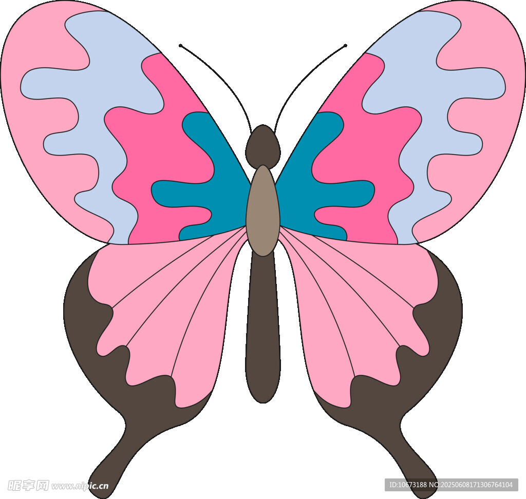 彩色蝴蝶插畫(huà)
