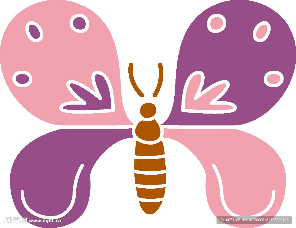 彩色蝴蝶插畫(huà)圖案設(shè)計(jì)