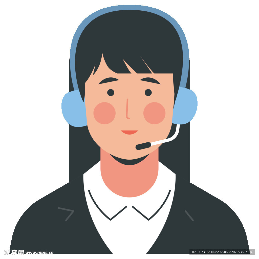 女性客服人員頭像