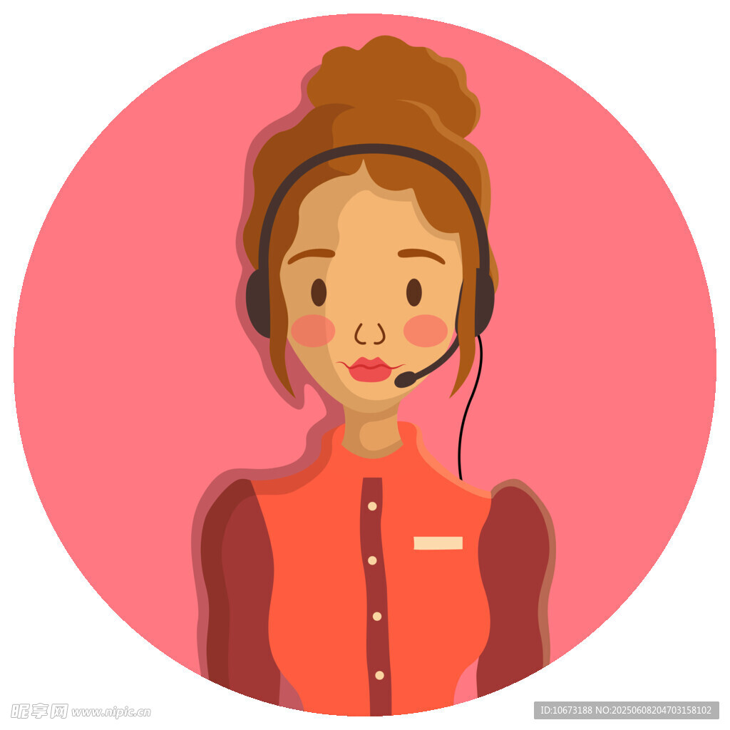 客服女孩形象