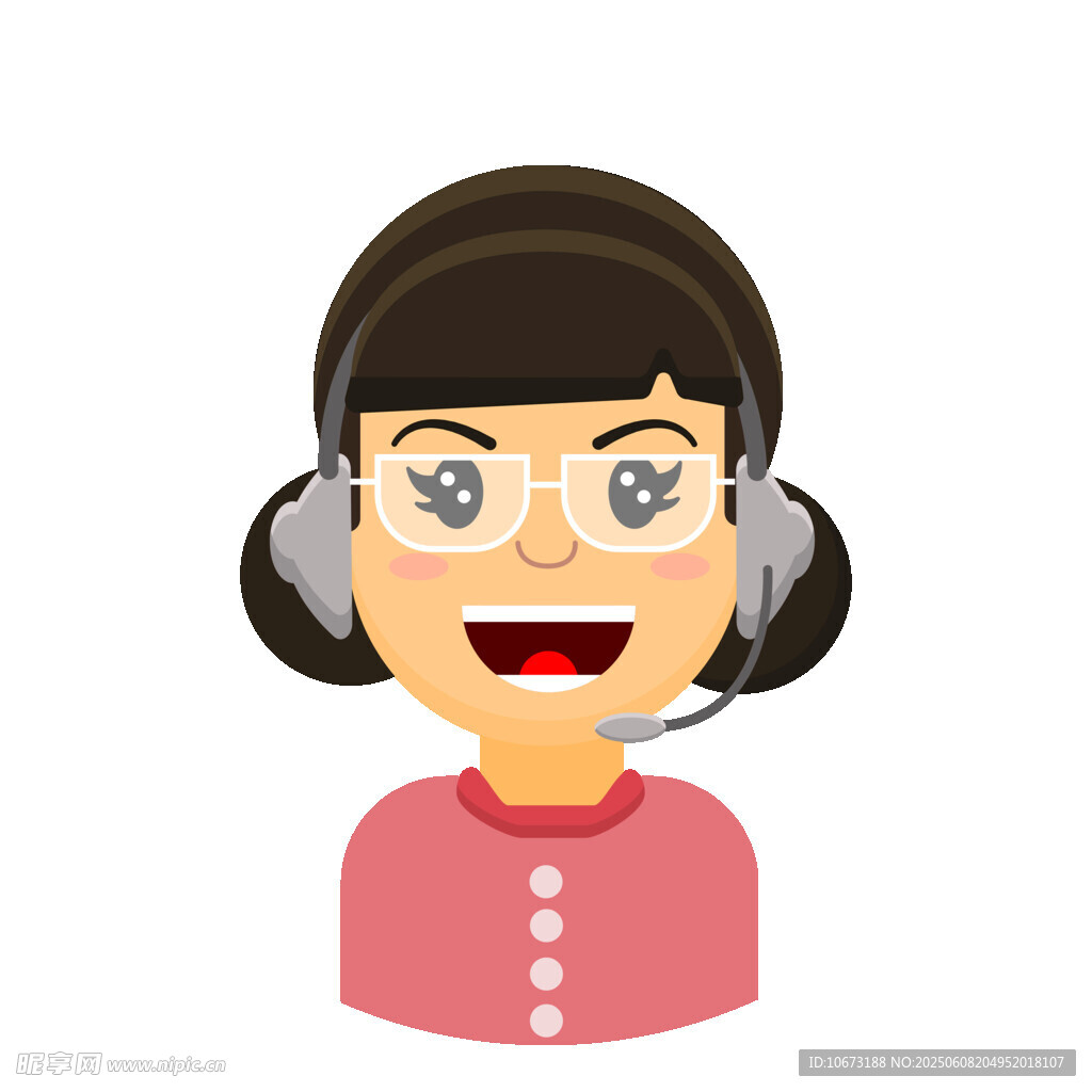 客服女孩頭像