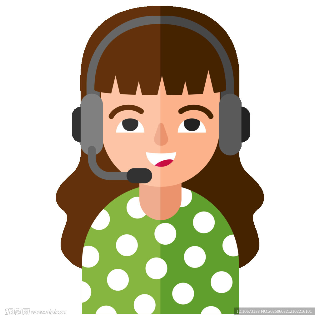 客服女孩頭像
