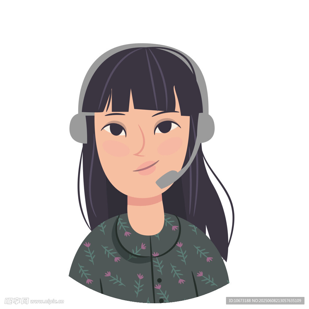 客服女孩頭像
