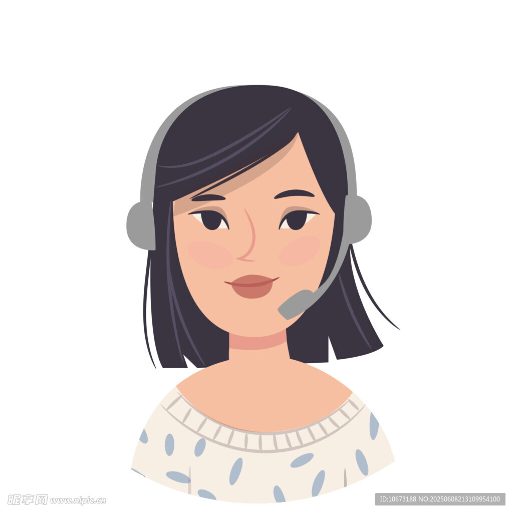 客服女孩頭像