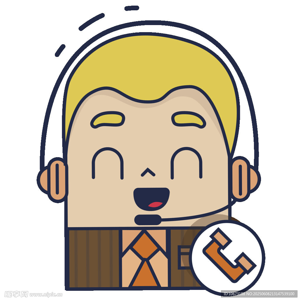 客服人員展示點贊符號