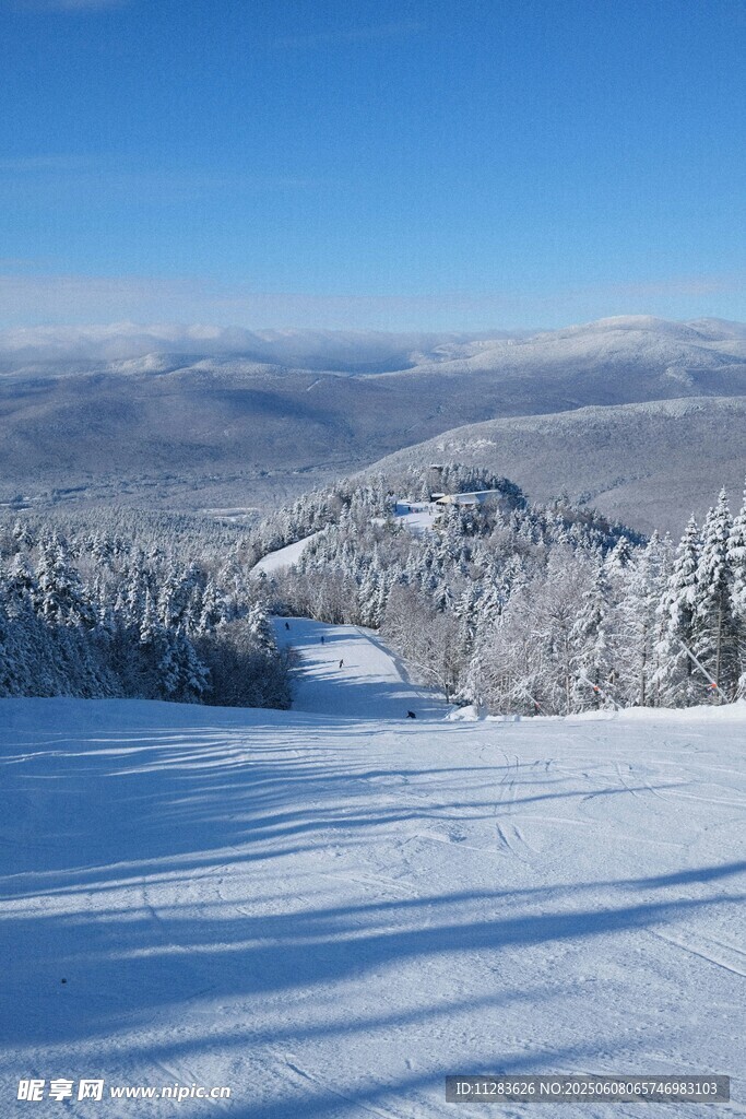 冬日雪山美景