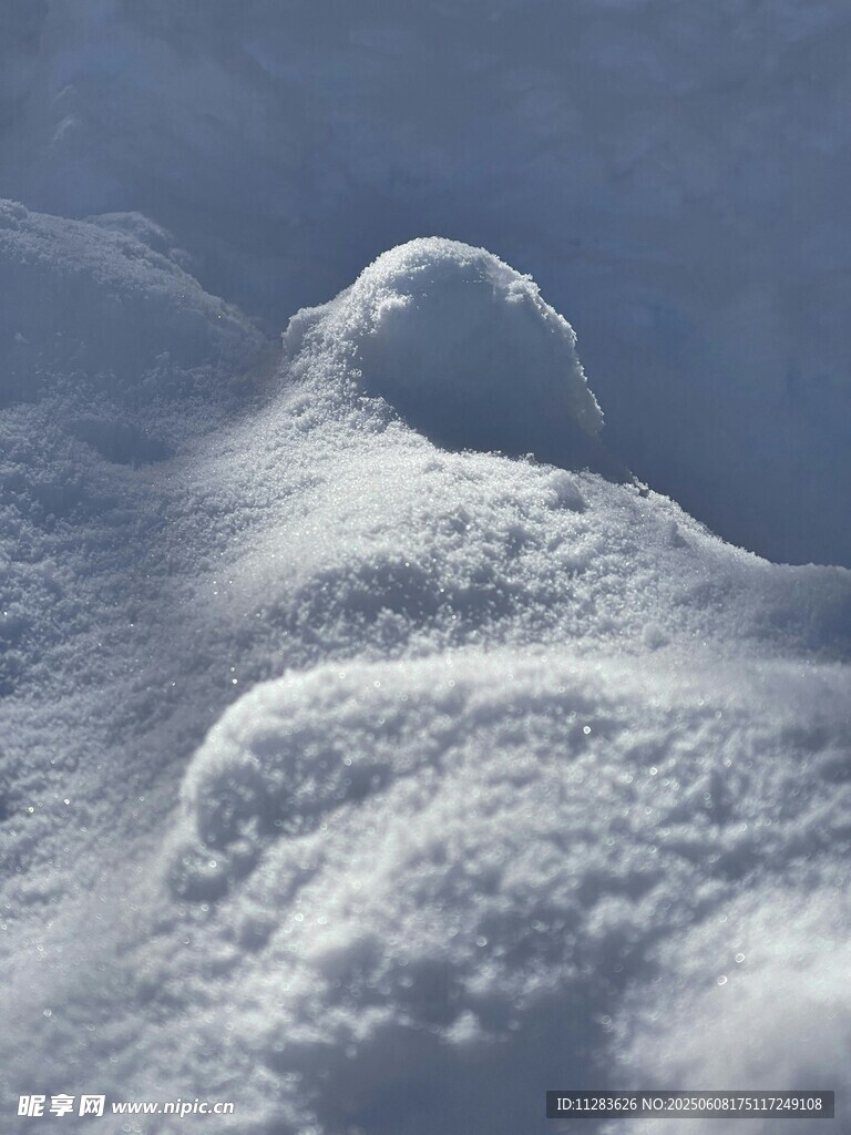 雪堆特寫