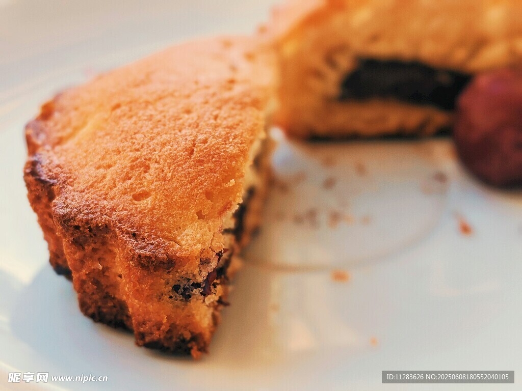 美味切片水果蛋糕