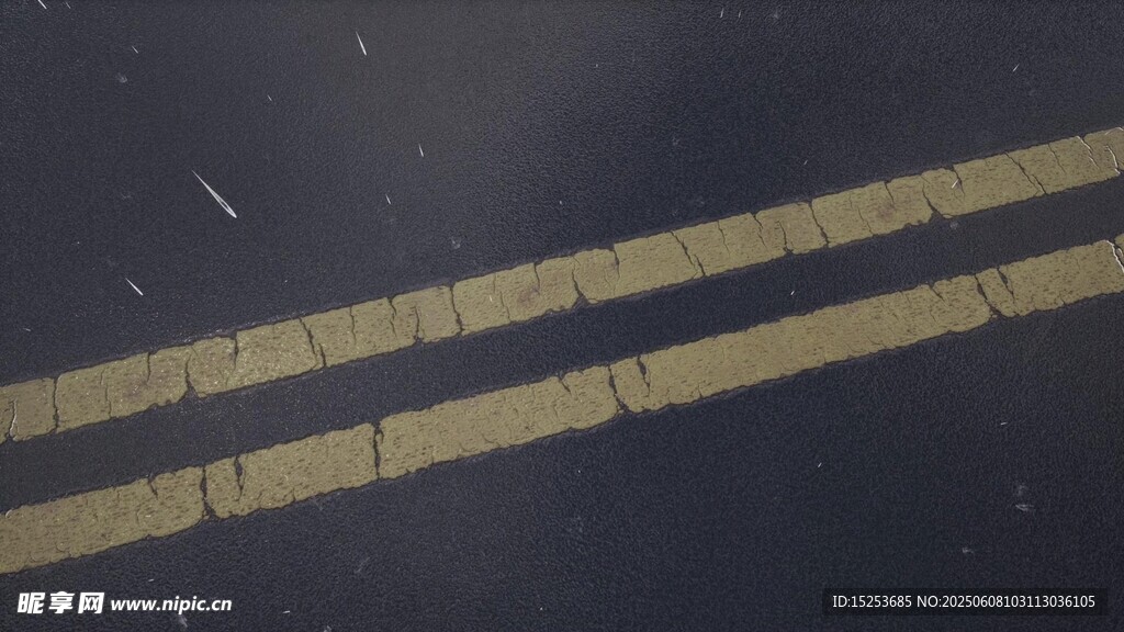 道路雙黃實線