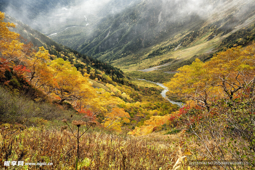 秋日山谷美景