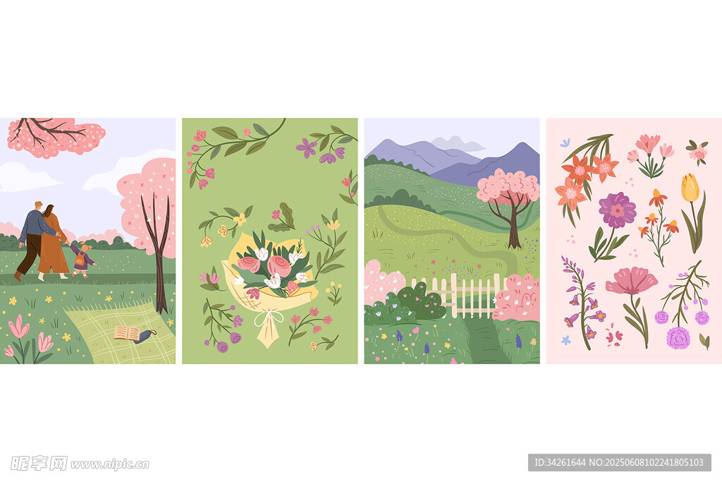 春季時(shí)尚插圖