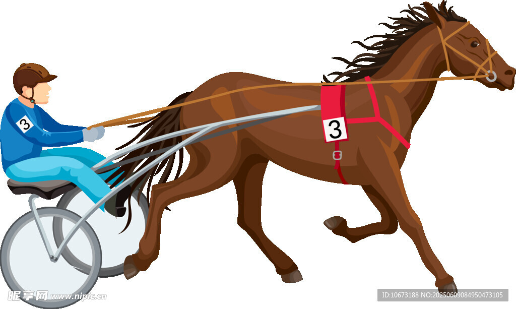 賽馬選手馭馬疾馳