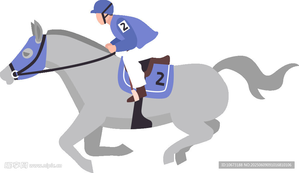 賽馬騎手馳騁瞬間