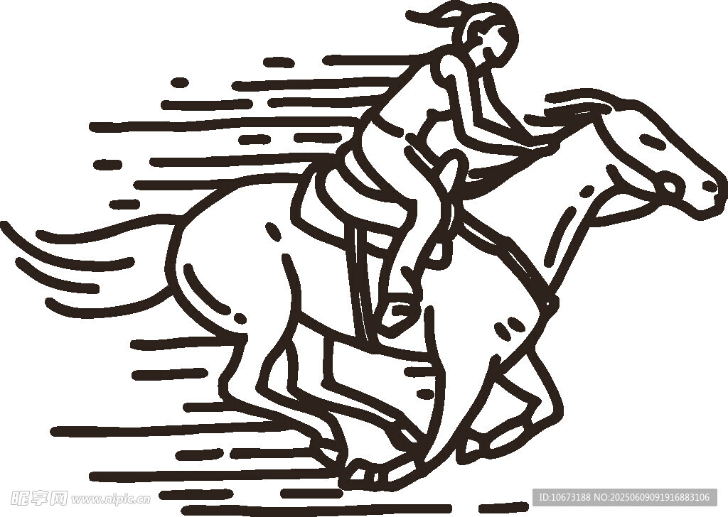 騎手策馬疾馳