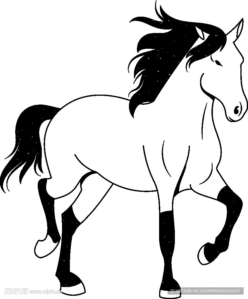 奔騰駿馬圖