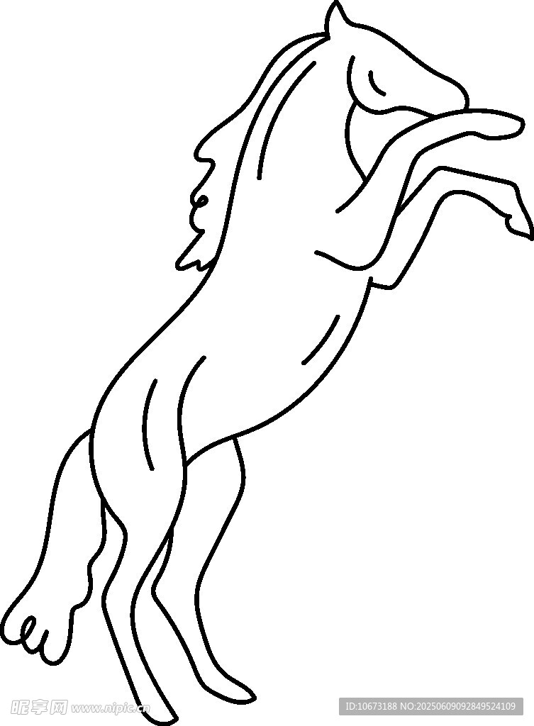 躍起的駿馬