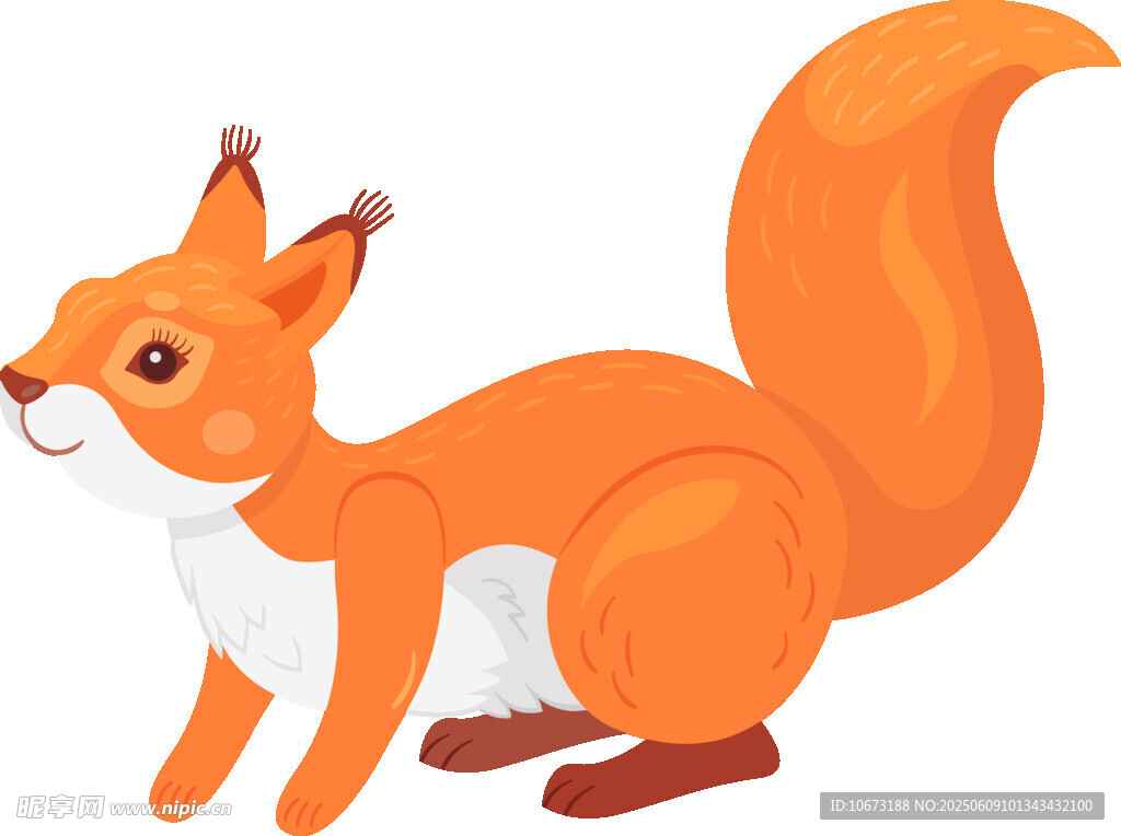 可愛松鼠插畫