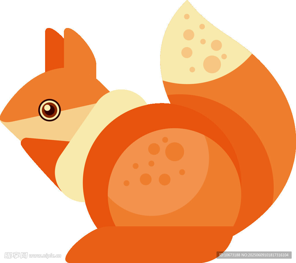 可愛小松鼠插畫